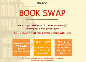 Book Swap poster, this image links to the news item