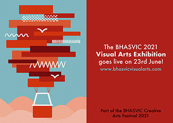 BHASVIC 2021 Visual Arts Exhibition poster