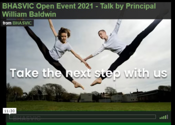 BHASVIC Open Event 2021 - Talk by Principal William Baldwin