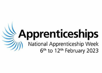National Apprenticeship Week 6 to 12 February 2023 this image links to the news item