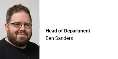 Head of Department: Ben Sanders