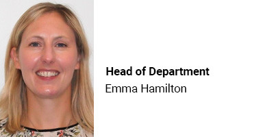 Emma Hamilton - Head of Department